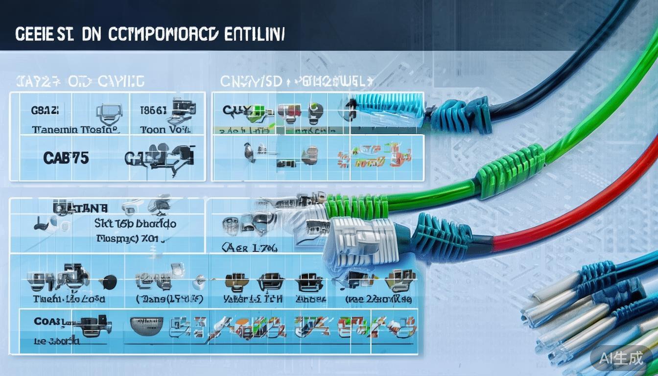 市面上常见的网线类别包括Cat5、Cat5e、Ca