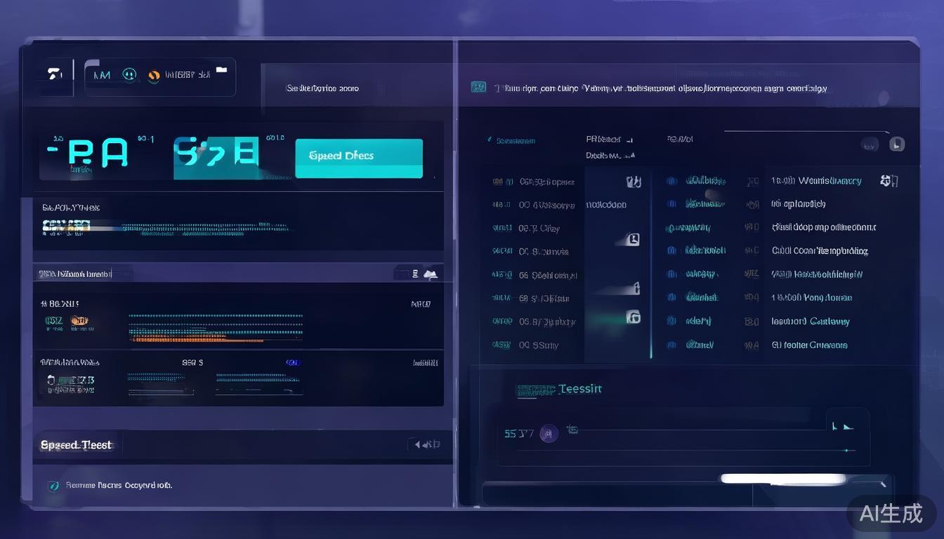 连接后，可以通过流量监控、速度测试等功能，实时了解